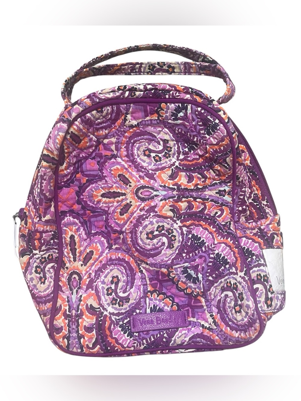 Vera Bradley lunch bunch purple paisley lunch bag tote dream tapestry